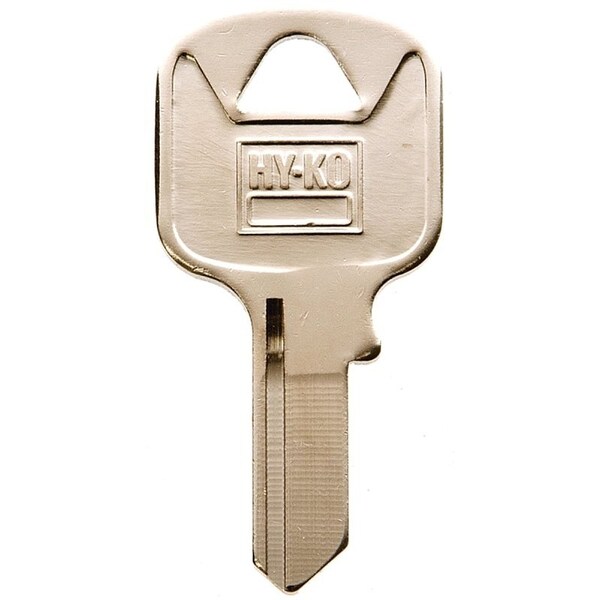Hy-Ko Key Blank, Brass, Nickel, For: Abus Cabinet, House Locks and Padlocks - 11010AB15
