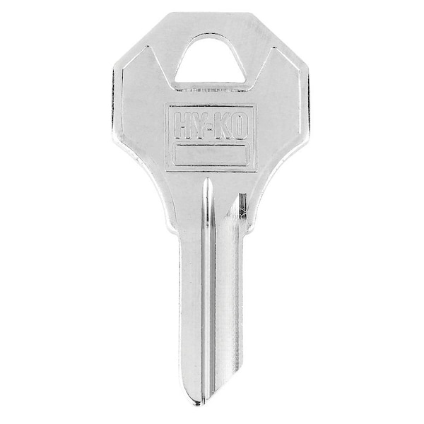 Hy-Ko Key Blank, Brass, Nickel-Plated, For: Yale Y10 Locks - 11010Y10