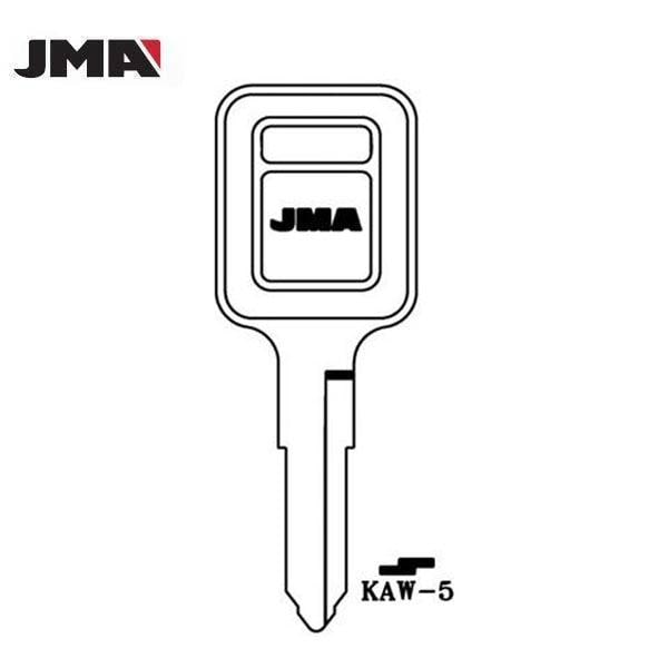 Jma JMA: Kawasaki Motorcycle Double Sided 6 Cut Key Blank KAW-5 KW12 - JMA-KW12