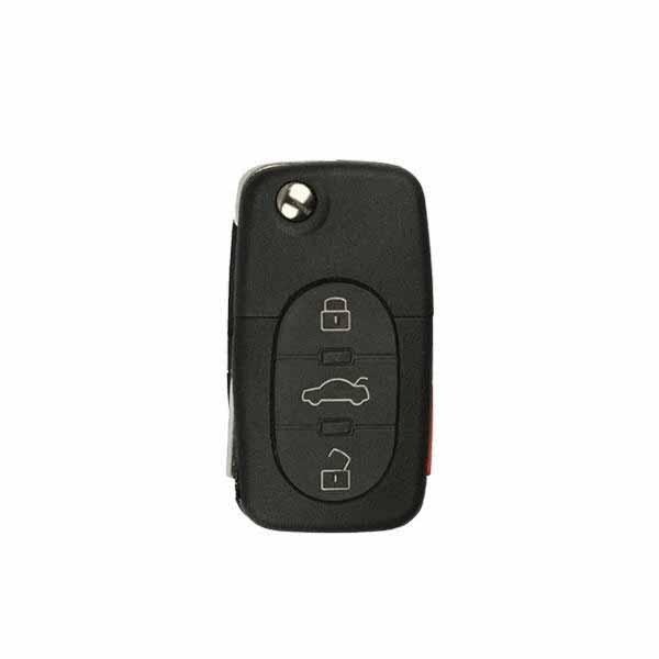 Keyless Factory KeylessFactory: 4Button FLIP KEY FOR VOLKSWAGEN FCC 1K0959753H / Chip 48 - RFK-VW-753H
