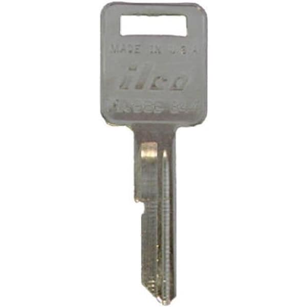 Dormakaba Kaba B44-P1098E 0.8 x 0.1 in. Ilco Key Blank E-Keyway For General Motors Ignitions; Pack Of 10 - 179341
