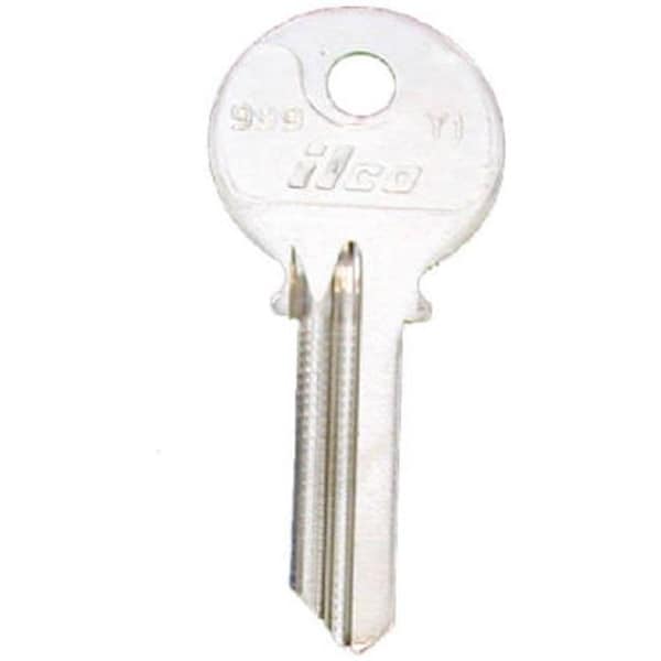 Dormakaba Kaba Y1-999 0.8 x 0.1 in. Ilco Key Blank For Yale Lockset; Pack Of 10 - 181891
