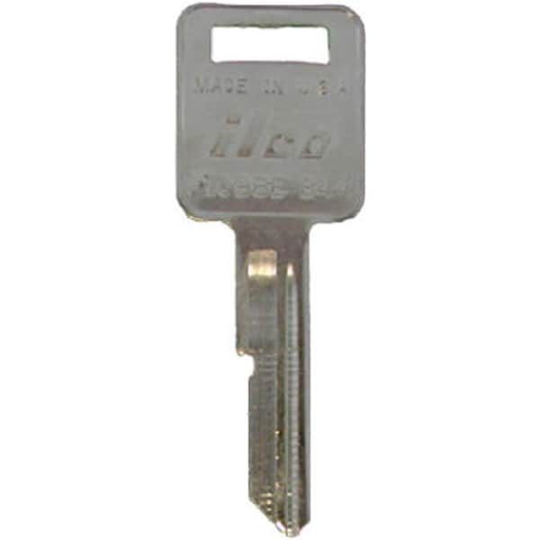 Dormakaba B44-P 1.6 x 0.1 in. Ilco Plastic Head Key Blank E-Keyway, 5PK - 838847