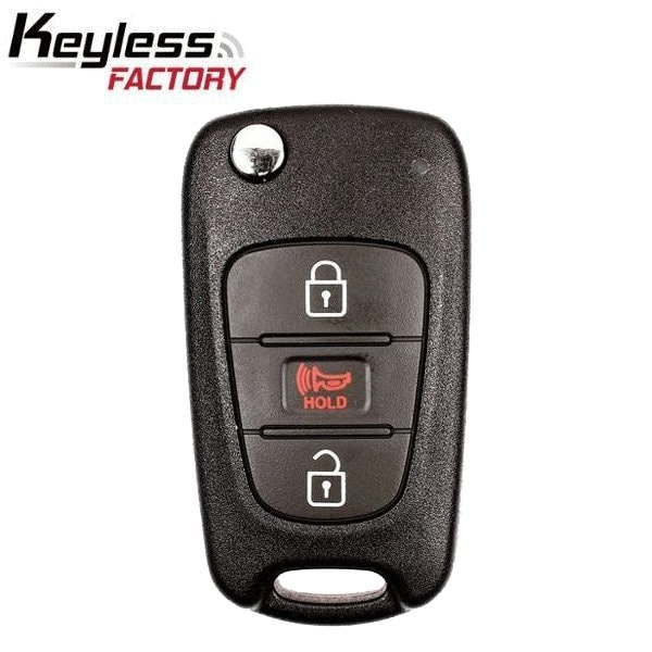 Keyless Factory 2012-2013 Kia Rio / 3-Button Flip Key KK10 HS / PN95430-1W020 / TQ8-RKE-3F02 - RFK-KIA-RI03
