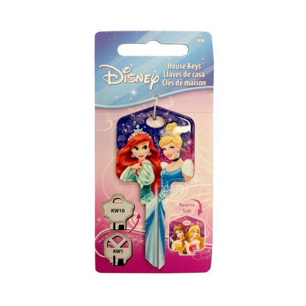 Hillman HILLMAN Disney Princesses House Key Blank 66/97 KW1/KW10 Single For Kwikset and Titan Locks - 87635