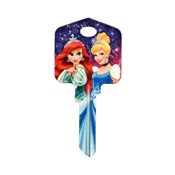 Hillman HILLMAN Disney Princesses House Key Blank 66/97 KW1/KW10 Single For Kwikset and Titan Locks - 87635