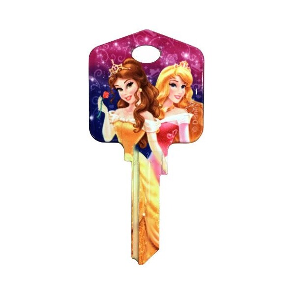 Hillman HILLMAN Disney Princesses House Key Blank 66/97 KW1/KW10 Single For Kwikset and Titan Locks - 87635