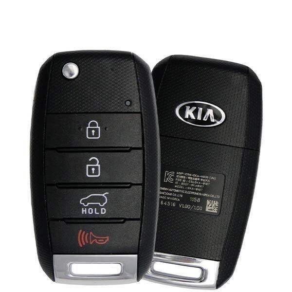 Oem OEM: NEW:  2014-2018 Kia Soul / 4-Button Flip Key / PN: 95430-B2100 / OSLOKA-875T - RFK-KIA-B2100