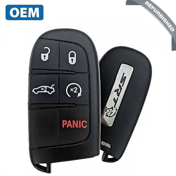 Dodge OEMREF 2019 CHARGER / CHALLENGER SRT 5B SMART KEY - PN 68394195AA - BLACK / SILVER LOGO W CAT - RSK-ULK378