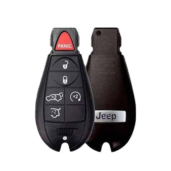 Oem 2009-2013 Jeep Grand Cherokee / 6-Button Keyless Go Fobik / PN: 68051666AI / IYZ-C01C (OEM) - RSK-FBK019-KG