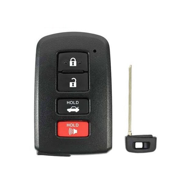 Keyless Factory KeylessFactory: REPLACEMENT 4 BUTTON SHELL FOR TOYOTA SMART KEY HYQ14FBA - SKS-TOY-107