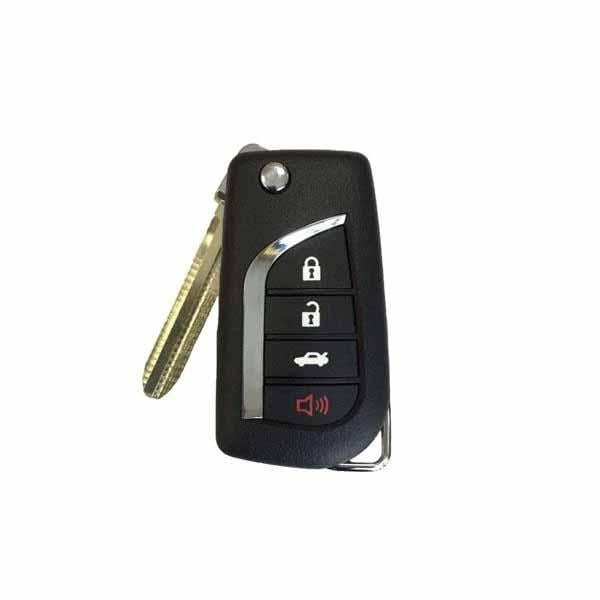 Keyless Factory KeylessFactory:Remote Flip Keys:Toyota 4-Button Remote Flip Key (G Chip) - RFK-TOY-BBY-G