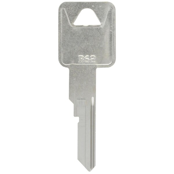 Hillman Automotive Universal Key Blank for B62 Single Sided for GM - Case of 10; Silver - 5965389