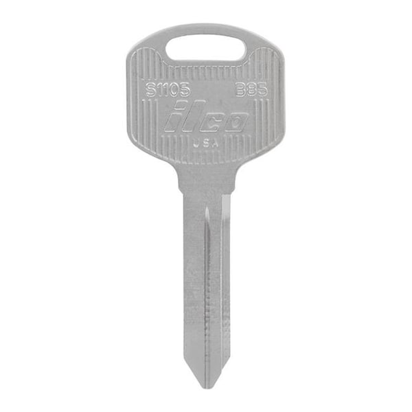 Hillman Hillman 5965488 Automotive Universal Key Blank for B85 Double Sided for GM - Case of 10; Silver - 5965488