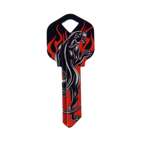 Hillman HILLMAN Wackey Black Panther & Flames House/Office Universal Key Blank KW1 Single - 89033