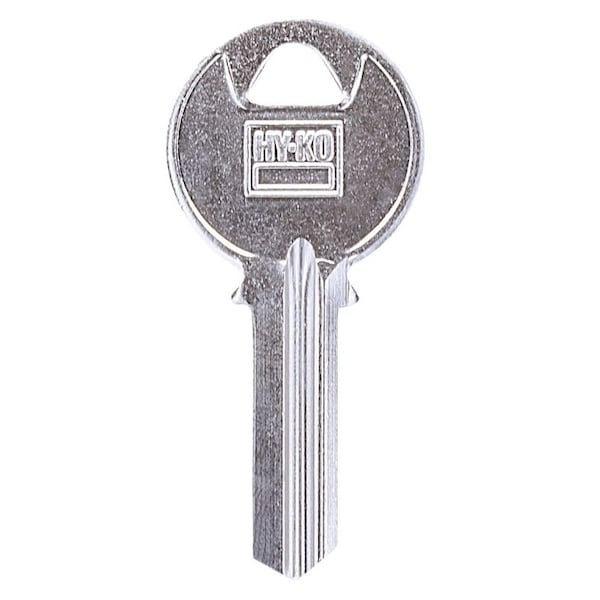 Hy-Ko Key Blank, Brass, Nickel-Plated, For: Keil K1 Locks - 11010K1