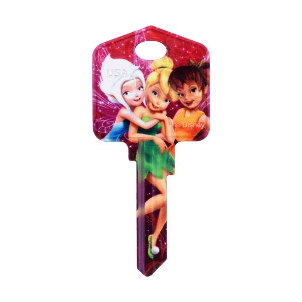Hillman HILLMAN Disney Fairy House Key Blank 66/97 KW1/KW10 Single For Kwikset and Titan Locks - 87634