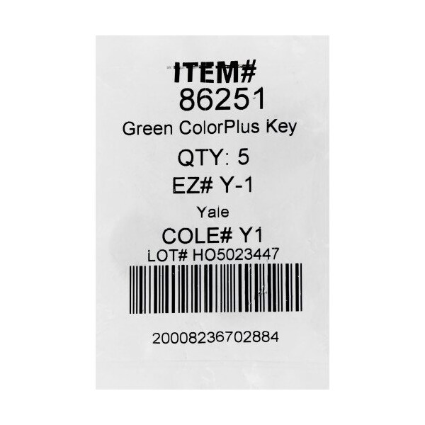 Hillman HILLMAN ColorPlus Traditional Key House/Office Key Blank Single - 86251