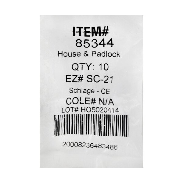 Hillman HILLMAN Traditional Key House/Office Universal Key Blank Single For Schlage - 85344