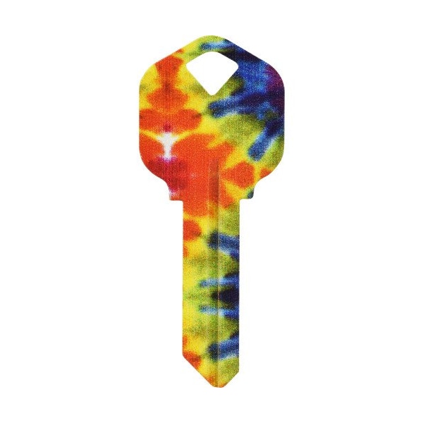 Hillman HILLMAN Wackey Tie-Dyed House/Office Universal Key Blank KW1 Single - 89048