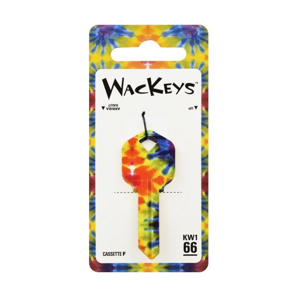 Hillman HILLMAN Wackey Tie-Dyed House/Office Universal Key Blank KW1 Single - 89048