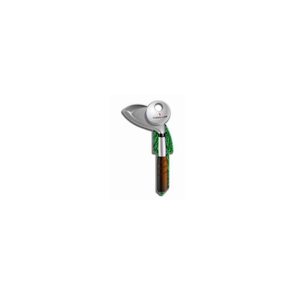 Lucky Line Key Shapes Series Key Blank, Brass, Enamel, For: Schlage Locks - B119S