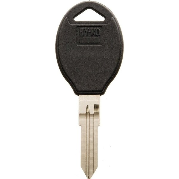 Hy-Ko Automotive Key Blank, Brass/Plastic, Nickel, For: Nissan Vehicle Locks - 12005DA38