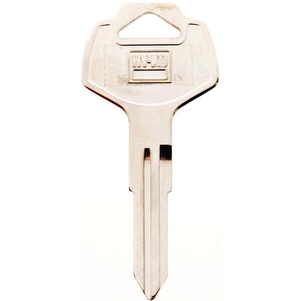 Hy-Ko Automotive Key Blank, Brass, Nickel, For Nissan Vehicle Locks - 11010DA25