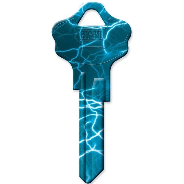 Hy-Ko Key Blank, Brass, Painted, For: Kwikset KW1, Titan KW10 Keyways - 16010KW10