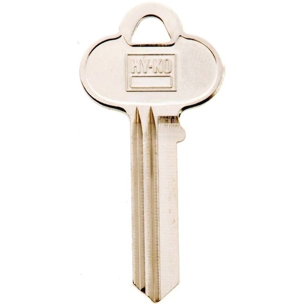 Hy-Ko Key Blank, Brass, Nickel, For: Corbin Russwin Cabinet, House Locks and Padlocks - 11010CO62