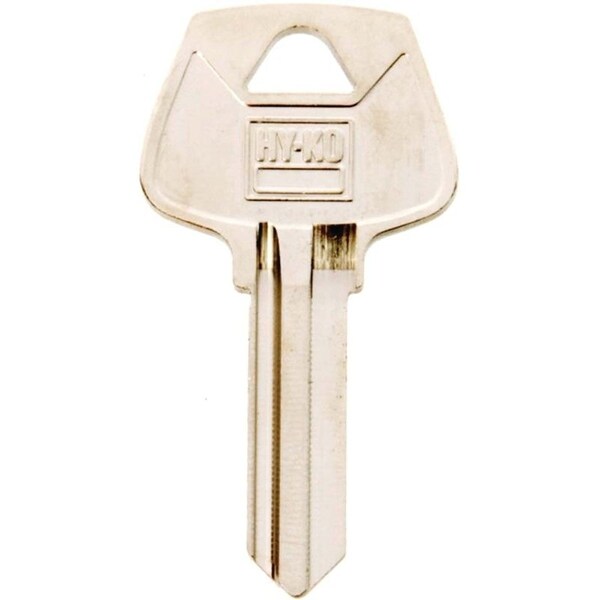Hy-Ko Key Blank, Brass, Nickel, For: Sargent Cabinet, House Locks and Padlocks - 11010S3