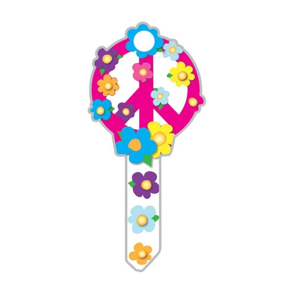Lucky Line B104K Peace Sign Key Blank KW1 & KW11, 5PK - 5661046