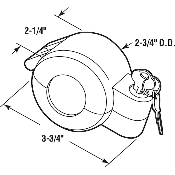 Prime-Line Door Knob Lock-Out Device, Diecast Construction, Gray Painted Color - EP 4180