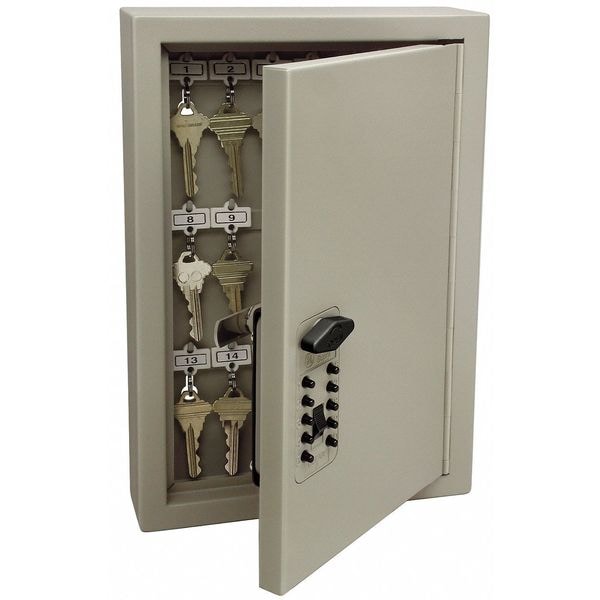 Kidde Key Control Cabinet, 11 3/4 in H, 2 3/8 in D, 7 7/8 W, Steel, Key Capacity (Units) 30 - 1795