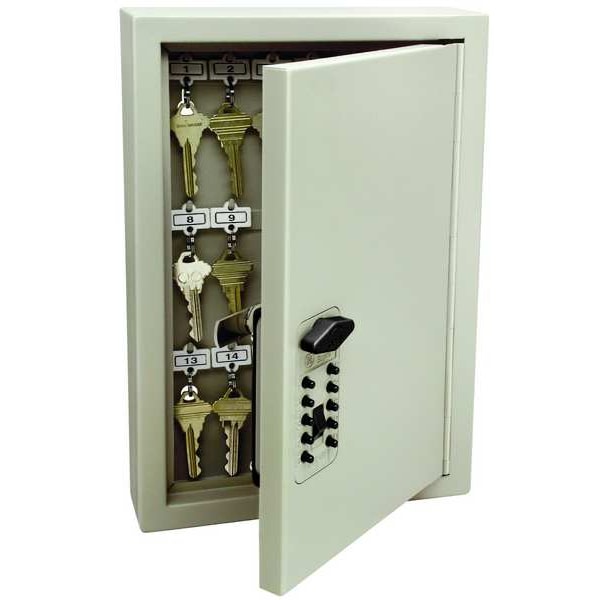 Kidde Key Control Cabinet, 11 3/4 in H, 2 3/8 in D, 7 7/8 W, Steel, Key Capacity (Units) 30 - 1795