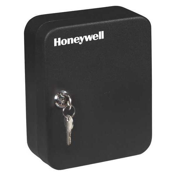 Honeywell Key Cabinet, 0.07 cu ft, 1.5 lb, Black, Steel, 2.78 mm Thick - 6105