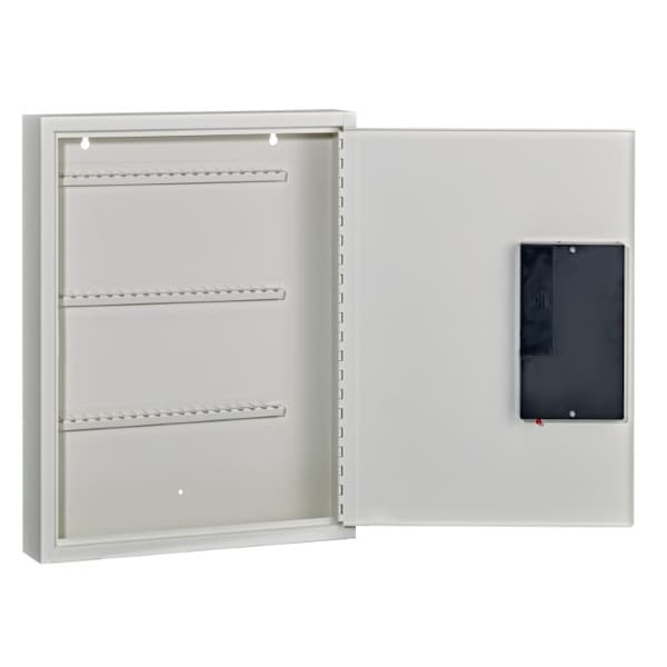 Adiroffice 60-Key Steel Heavy-Duty Digital Lock Key Cabinet, White - ADI680-60-WHI