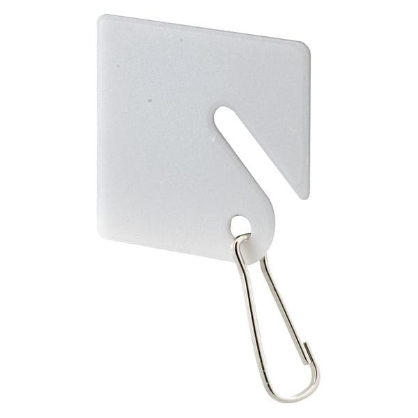 Primeline Tools ID Key Tags, 1-1/4 in., Oval Shape, Plastic Tags with Metal Clip (100 Pack) - MP4269