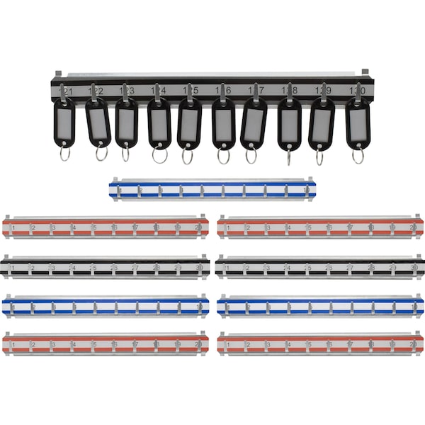Barska Key Shelves with 101-200 Numbered Hooks, 10 shelves - AF13684