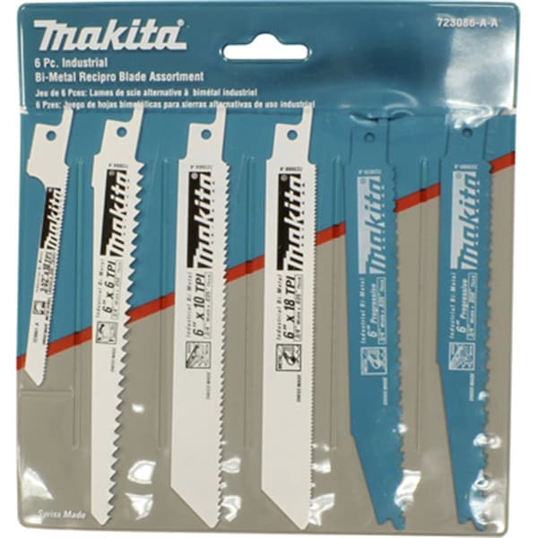 Makita 6 in; 3-1/2 in L x Cement Cutting Reciprocating Saw Blade Pack - 723086-A-A