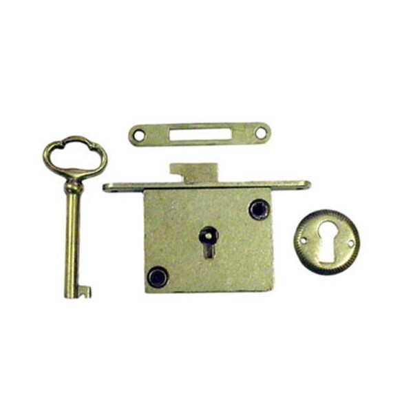 National Lock National Lock N8384 03 Chest Lock Full Mortise - Bright Brass - N8384 03