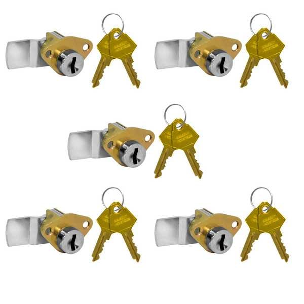 Salsbury Industries Mailbox Lock, with (10) Keys and (5) Cams - 2290-5