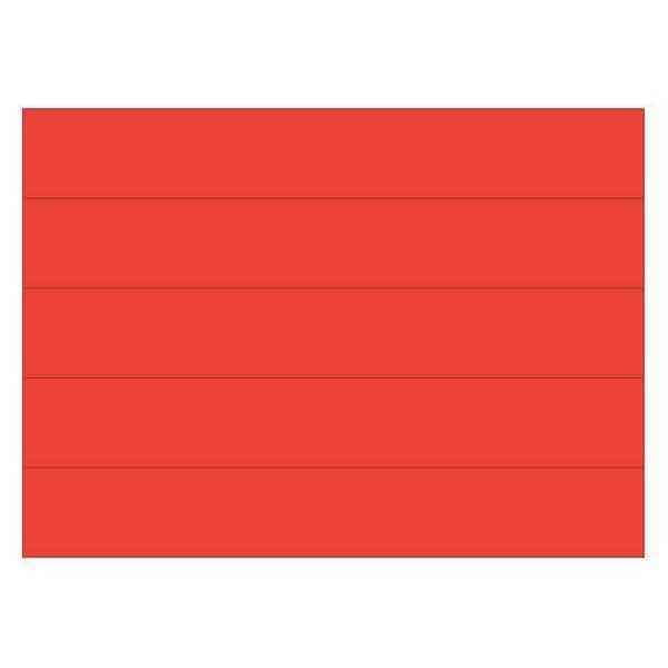 Mastervision MasterVision Magnetic Red Dry Erase Strips, 0.875"x6", Pk of 25, for Color Coding & Planning Boards, PK25 - FM2504