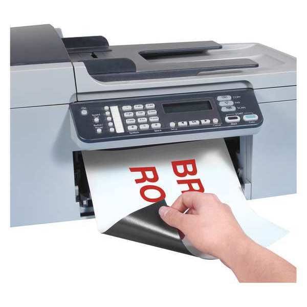 Partners Brand Magnetic Sheets, 1 Label per Sheet, 8 1/2" x 11", White, PK10 - LH146