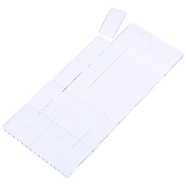 Mastervision Magnetic Tape Strips, 7/8"x2", White, PK25 - FM2418
