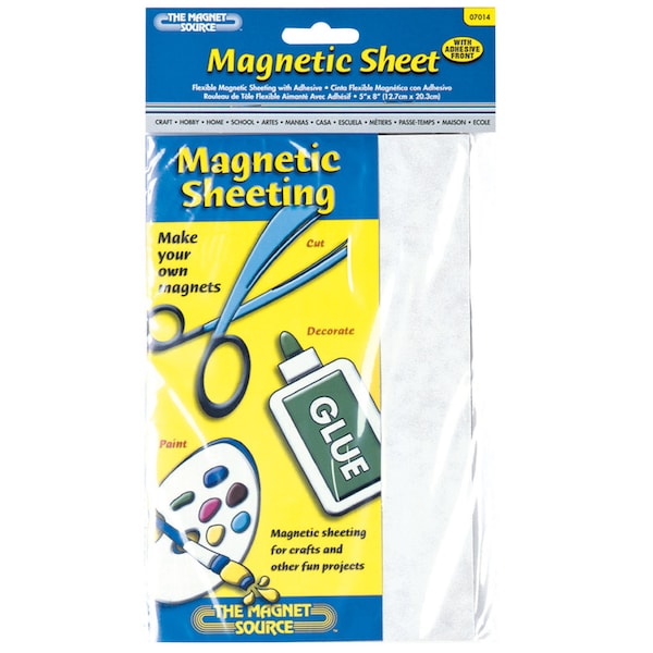 Master Magnetics Magnet Source 8 in. L X 5 in. W Black Sheet Magnetic Sheet 1 pc - 07014