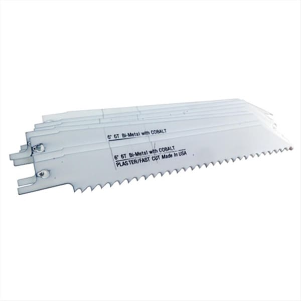 Disston Blu-Mol 6 In. 6 Tpi Plaster Cutting Bi-Metal Reciprocating Saw Blade, 10PK - 6956