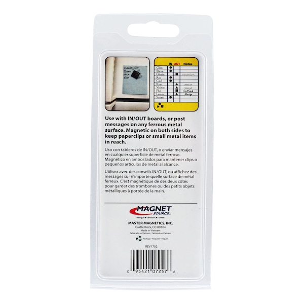 Master Magnetics Magnet Source .08 in. L X 1.25 in. W Black Flexible Magnetic Shapes 30 pc - 07257