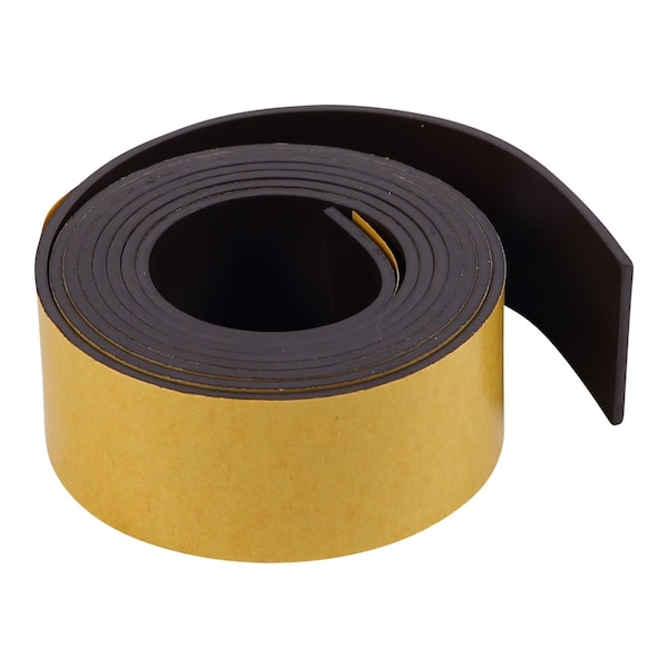 Mastervision 4'x1" Magnetic Tape Roll, Adhesive One Side, Labeling & Attaching to Magnetic Surfaces, Customizable - FM2020