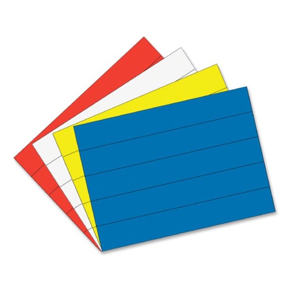 Mastervision Dry-Erase Strips, Magnetic, 7/8"x6", 25/PK, White 20PK - BVCFM2518